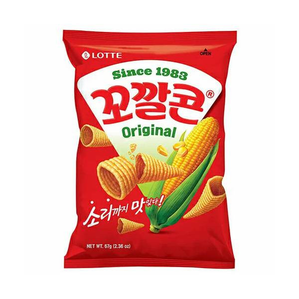 韓國樂天玉米脆角(原味)67g-全素 