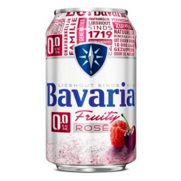 Bavaria巴伐亞0.0粉紅莓果零酒精飲料-全素 