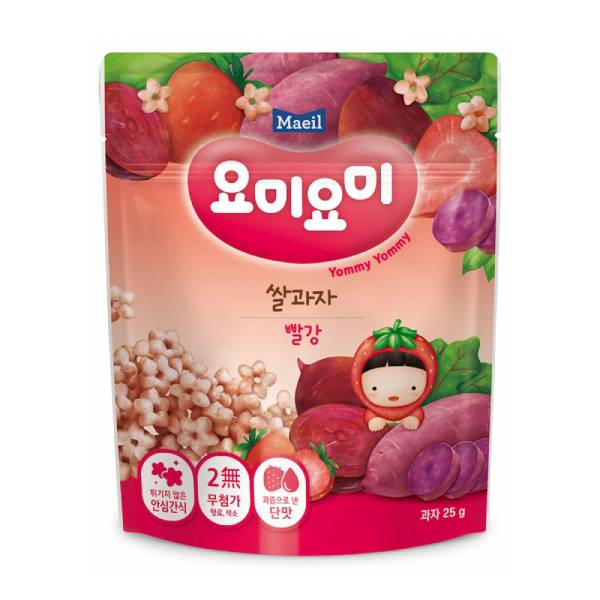 Maeil圈造型米餅(紫薯草莓味)25g-全素 
