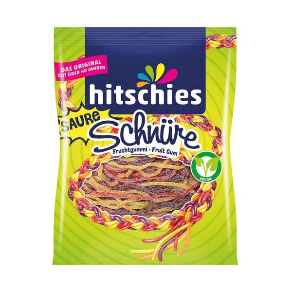 德國Hitschies希趣樂酸爆彩繩糖(綜合水果風味)125g-全素 