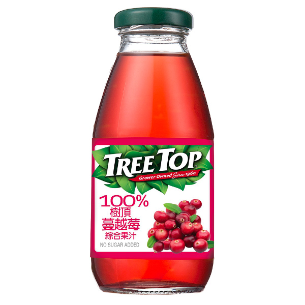 樹頂Treetop100%蔓越莓綜合果汁300ml-全素 