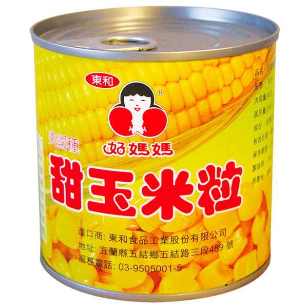 好媽媽(易開)甜玉米粒340G-全素 