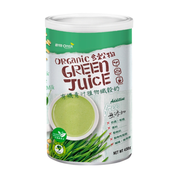 歐特有機青汁植物纖穀奶430g-全素 