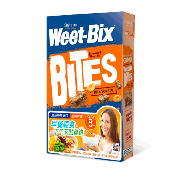 Weet-bix澳洲全穀片Mini(杏桃)500g-全素 