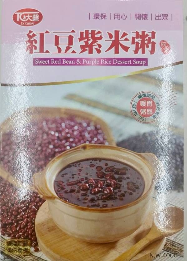 大磬紅豆紫米粥400g-全素 