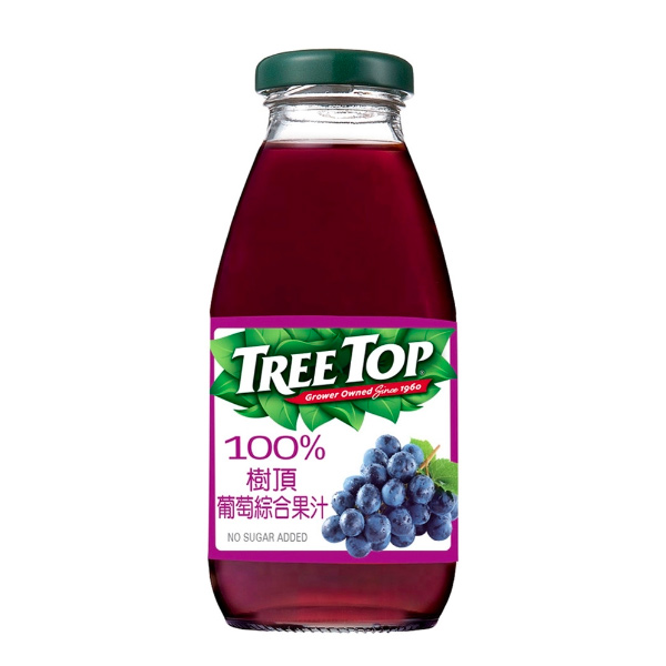 樹頂Treetop100%葡萄綜合果汁300ml-全素 