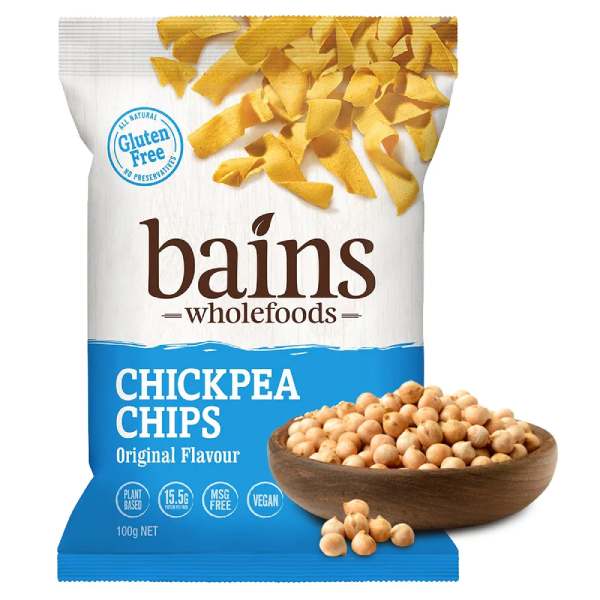 澳洲 Bains Wholefoods 鷹嘴豆零食脆片(原味)100g 非油炸-全素 