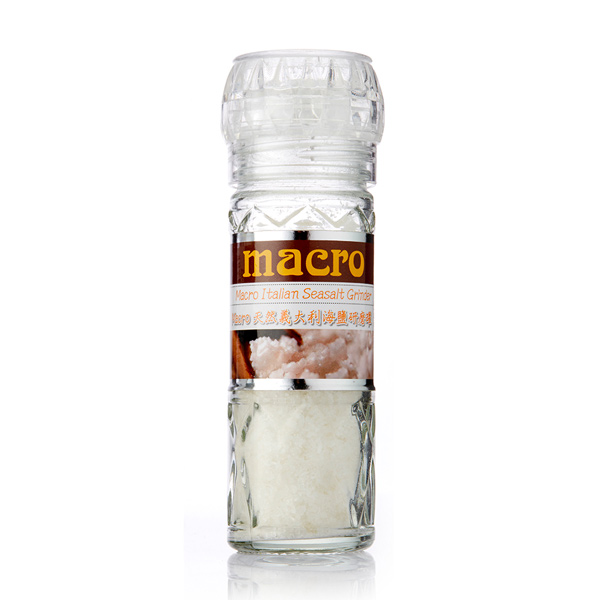 Macro天然義大利海鹽研磨罐-100g-全素 