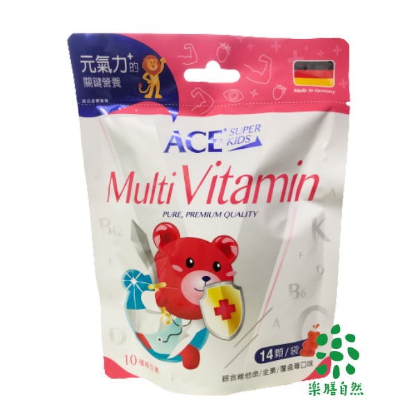 ACE SUPER KIDS 綜合維他命軟糖(14入)-全素 