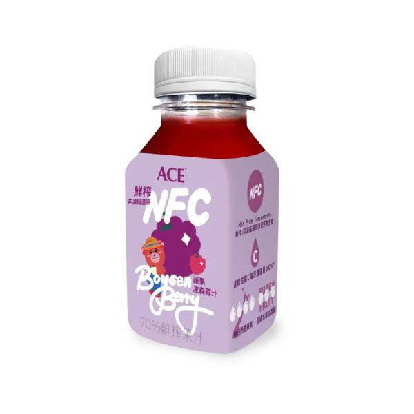 ACE鮮榨NFC juice 200ml（蘋果波森梅) 