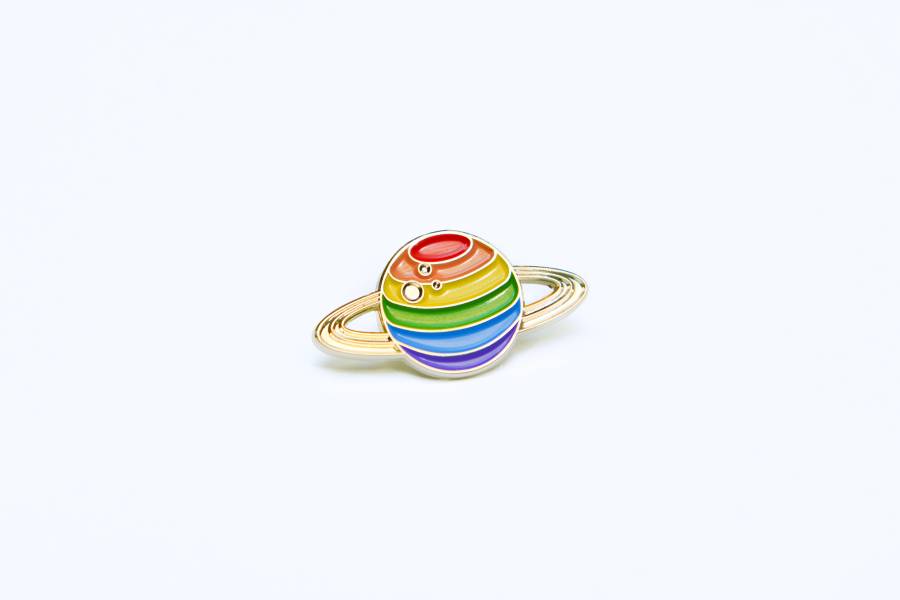 Rainbow planet pin 彩虹商品,彩虹小物,徽章,宇宙