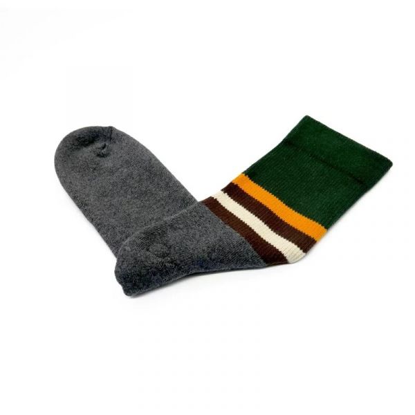 Vintage Stripe Socks - Green 