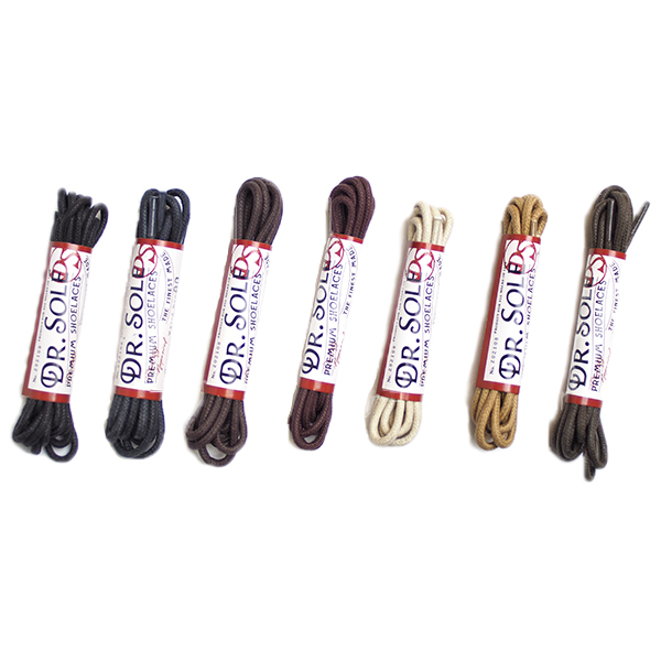 Waxed Round Shoelaces (80cm) 7 color 