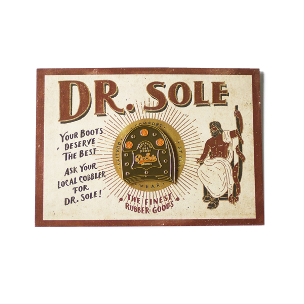 Dr. Sole Heel Style Metal Badge 