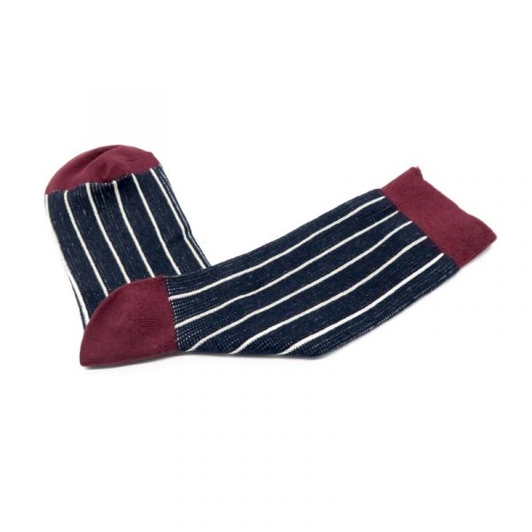 Vertical Stripe - Navy and red 