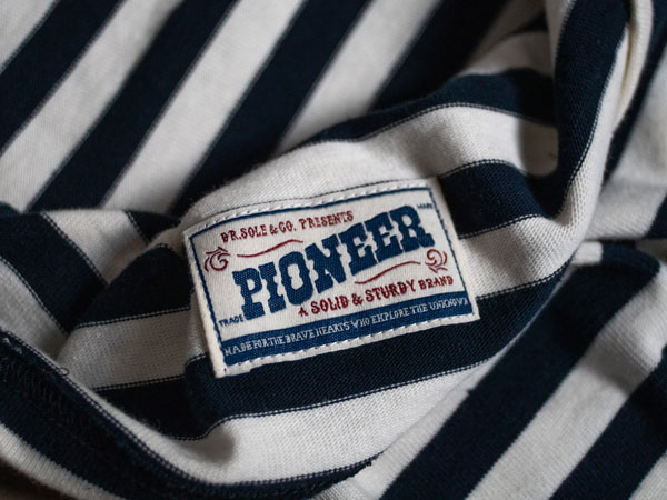 Pioneer: Gondolier Shirt（七分袖） drsole長袖,drsole 長袖,dr sole 衣服,drsole t shirt,復古條紋長袖,復古 海軍藍 條紋長袖