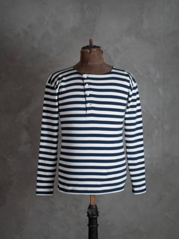 Pioneer: Gondolier Shirt（長袖） drsole長袖,drsole 長袖,dr sole 衣服,drsole t shirt,復古條紋長袖,復古 海軍藍 條紋長袖