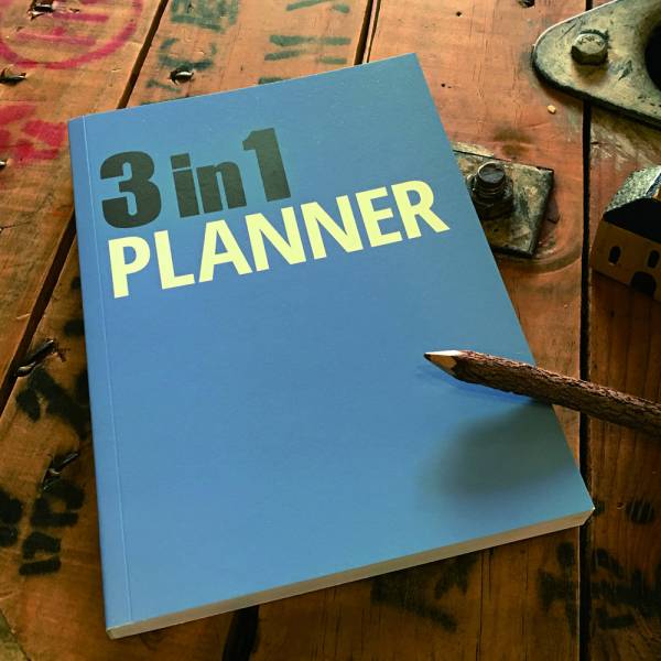 《Nuts》3in1 Planner 筆記本 [藍] 3 in 1,可撕,筆記本,設計