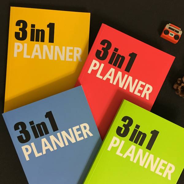 《Nuts》3in1 Planner 筆記本 [黃] 3 in 1,可撕,筆記本,設計