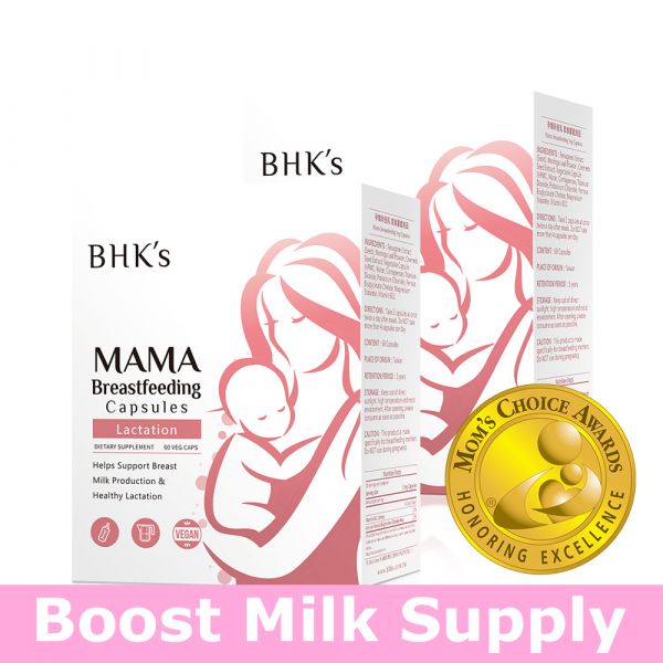 BHK's Mama Breastfeeding Veg Capsules【Boost Milk Supply】 breastfeeding supplement, breast milk quantity, pregnant woman supplement, lactation supplement