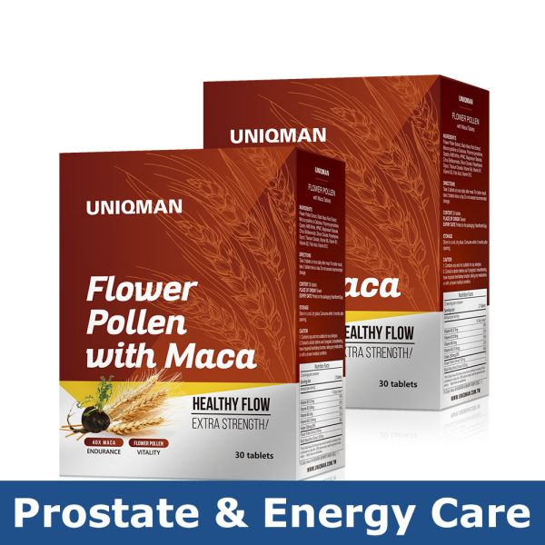 UNIQMAN Patented Flower Pollen with Maca Tablets (30 capsules/packet)【Prostate & Energy Care】 