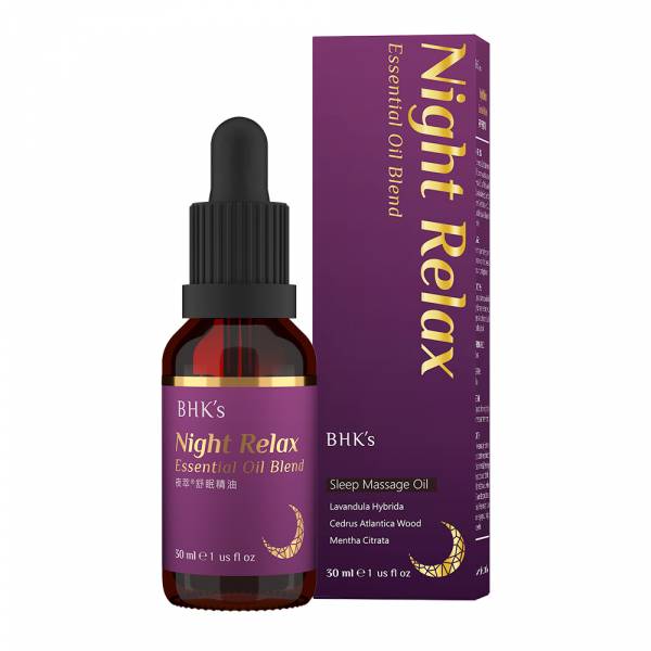 BHK's Night Relax Essential Oil Blend【Peaceful Sleep】 Essential oil, night essential oil, relaxing oil, night relax, lavender essential oil, sleeping aid, massage oil, helps with insomnia, aromatherapy