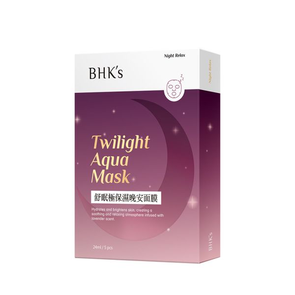 BHK's Twilight Aqua Mask(5 sheets/box)【Hydrating Sleeping Mask】 