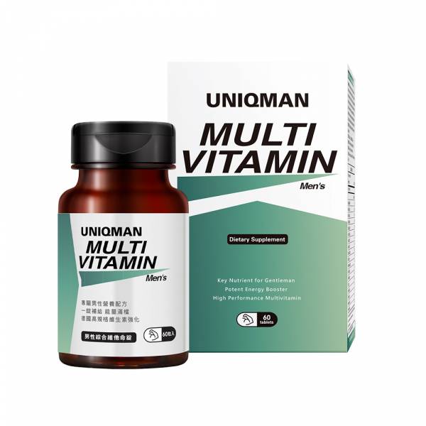 UNIQMAN Men's Multivitamin Tablets【Overall Nutrition】 Men's health, multivitamin, balanced diet, nutritional supplement, man vitamin