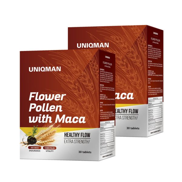 UNIQMAN Patented Flower Pollen with Maca Tablets (30 capsules/packet)【Prostate & Energy Care】 