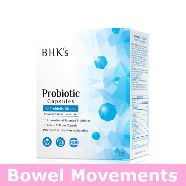 BHK's Patented 10 Probiotic Strains EX Veg Capsules【Bowel Movements】 Complete Probiotics,BHK's Probiotics,DANISCO Patent probiotics