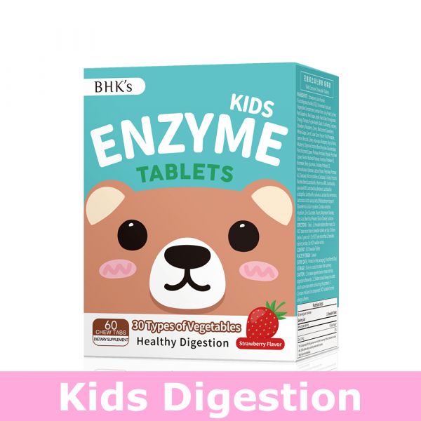 BHK's Kids Enzyme Chewable Tablets (Strawberry Flavor) (60 chewable tablets/packet) 