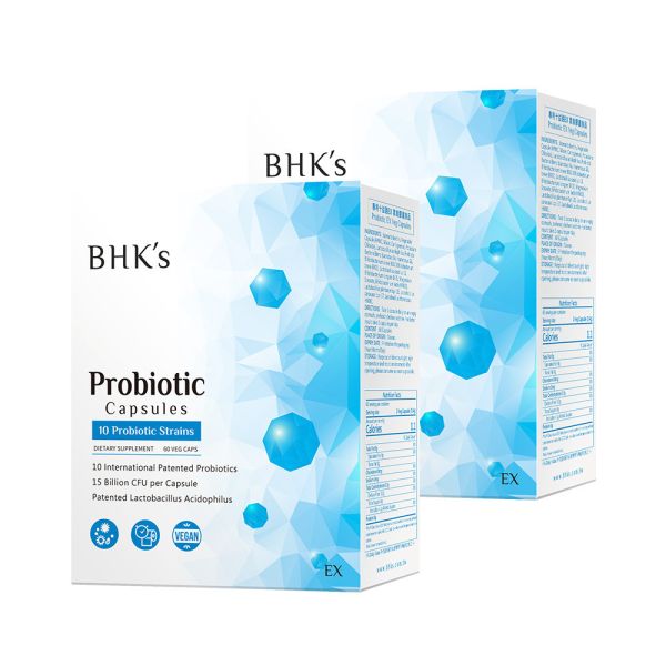 BHK's Patented 10 Probiotic Strains EX Veg Capsules【Bowel Movements】 Complete Probiotics,BHK's Probiotics,DANISCO Patent probiotics