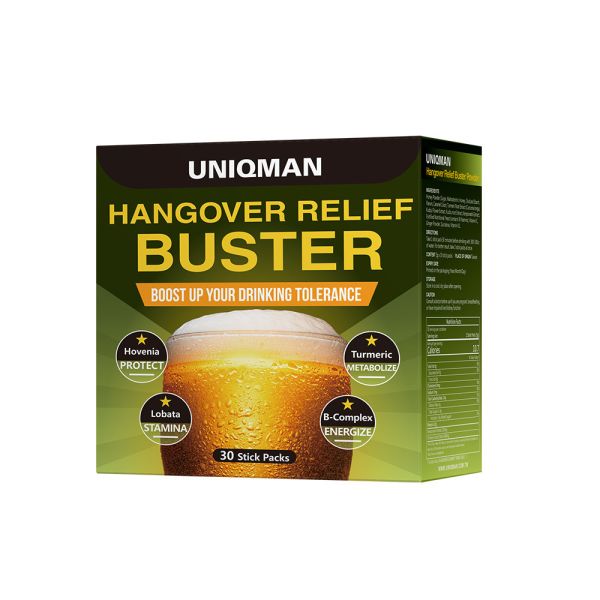 UNIQMAN Hangover Relief Buster Powder (3g/stick pack; 30 stick packs/packet)【Hangover Relief】 Hovenia, hangover, protect liver