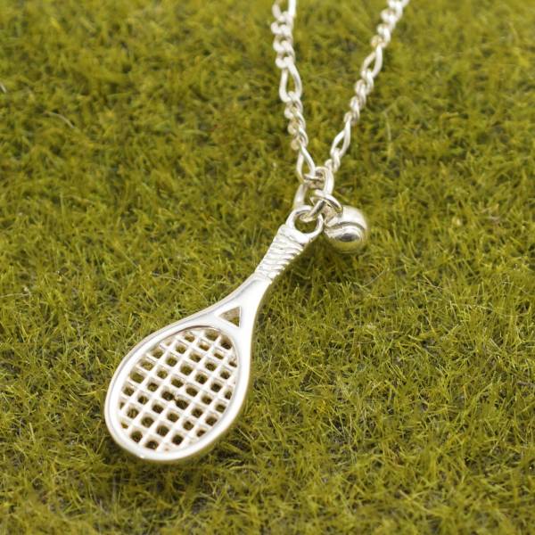 網球拍(大/小)造型純銀項鍊銀飾|銀項鍊推單條價)價) 網球拍