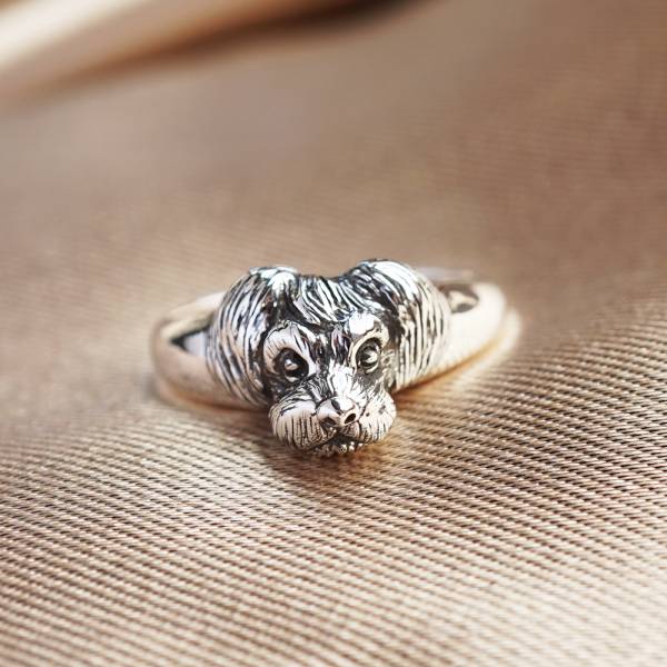 特殊訂製-立體寵物雕刻純銀戒指|戒指推薦 純銀動物戒指