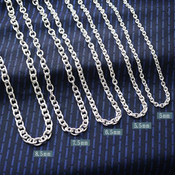 純銀單手鍊-5.5mm「橢圓鍊」造型純銀鍊|925銀飾(單條價) 純銀手鍊