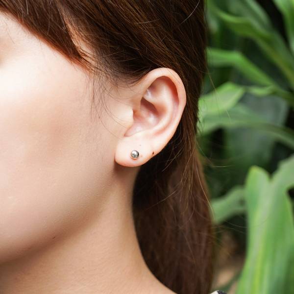 圓珠(中.5mm)造型純銀耳環推薦|925銀飾 