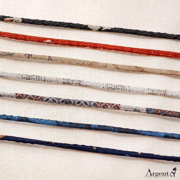 手工古布繩(含伸縮珠一顆) 印地安主題銀器配件