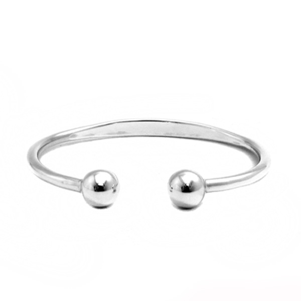 「環珠」優雅簡約純銀手環|925銀飾(可加購刻字) 純銀手環