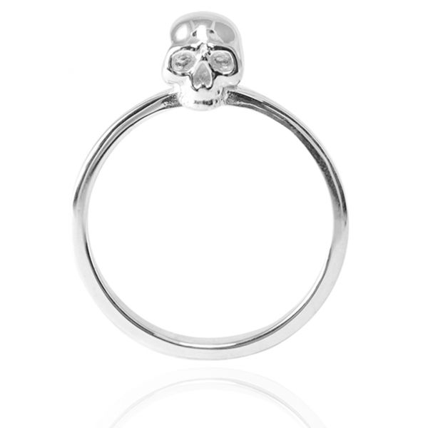「骷髏頭」造型純銀戒指|戒指推薦 骷髏飾品