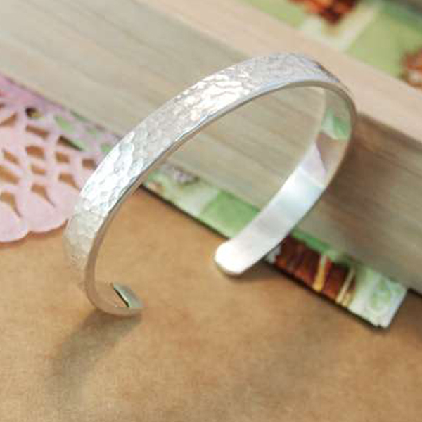 8mm「甜蜜烙印」手工系列純銀手環|925銀飾 純銀手環