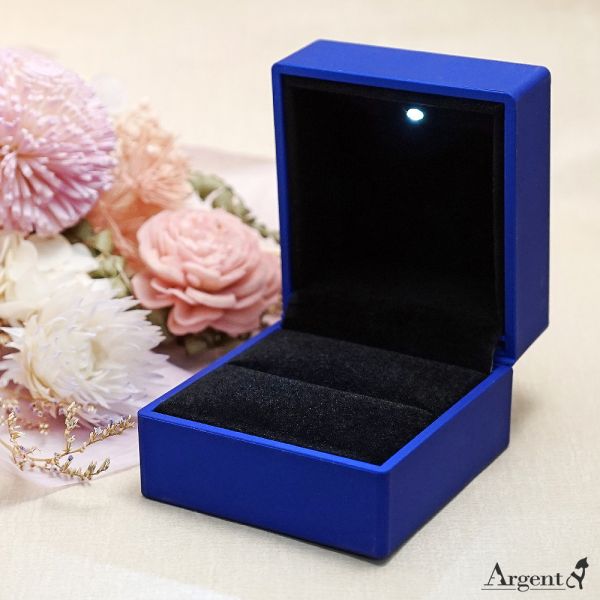 「LED燈戒指盒(四色選一)」發光戒指盒-飾品收納盒|收納首飾盒(不含拍攝道具.飾品) 戒指盒