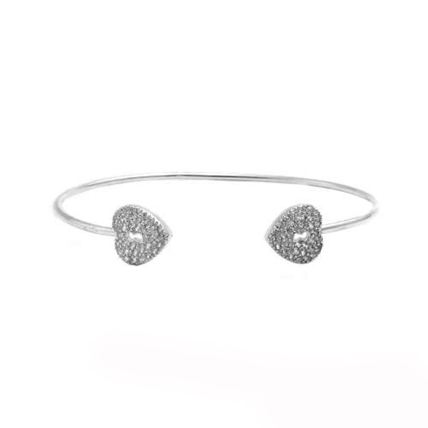 「晶鑽情鎖」單一尺寸純銀手環|925銀飾 純銀手環