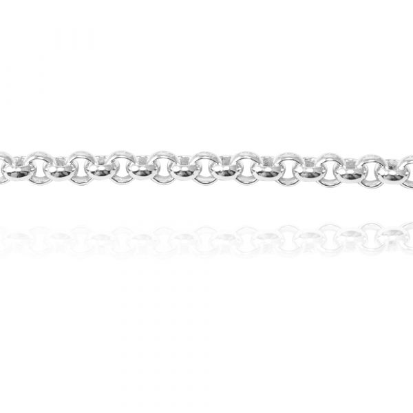 純銀單手鍊-4mm「小圓鍊」造型純銀鍊|925銀飾(單條價) 銀手鍊
