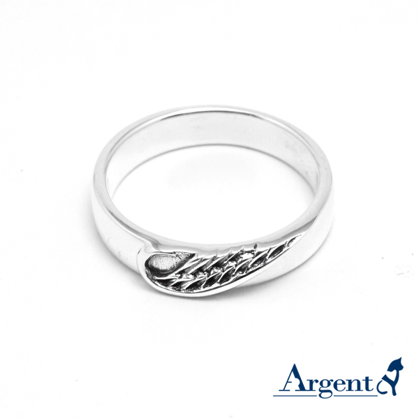 「心翼(大/小)」造型純銀戒指 兩只戒指拼起來是愛心(單只價) 戒指推薦