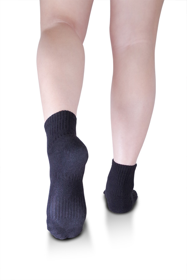 負離子加壓運動襪 / 黑 (適合腳長:23~28cm) 經痛,舒緩經痛,月經,內褲,負離子內褲