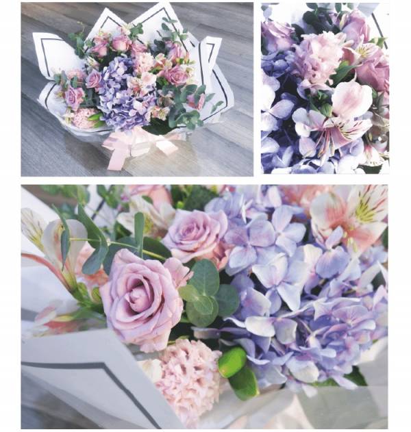 綺麗花園-花束S 送禮花束, 升遷蘭花, 鮮花, 乾燥花, 不凋花