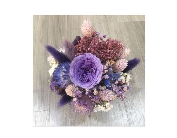 紫色魔力-永恆桌花 