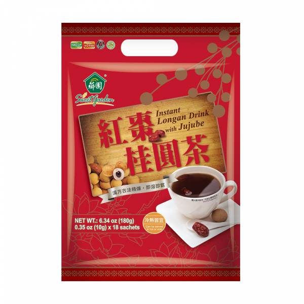 薌園優質穀物-紅棗桂圓茶(10gx18入)/袋 紅棗桂圓茶