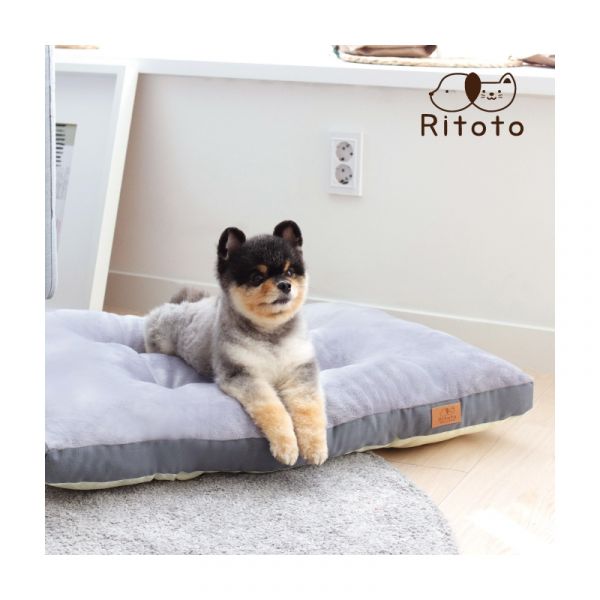 Ritoto 超細纖維寵物睡墊-M - light gray (炭灰色) 